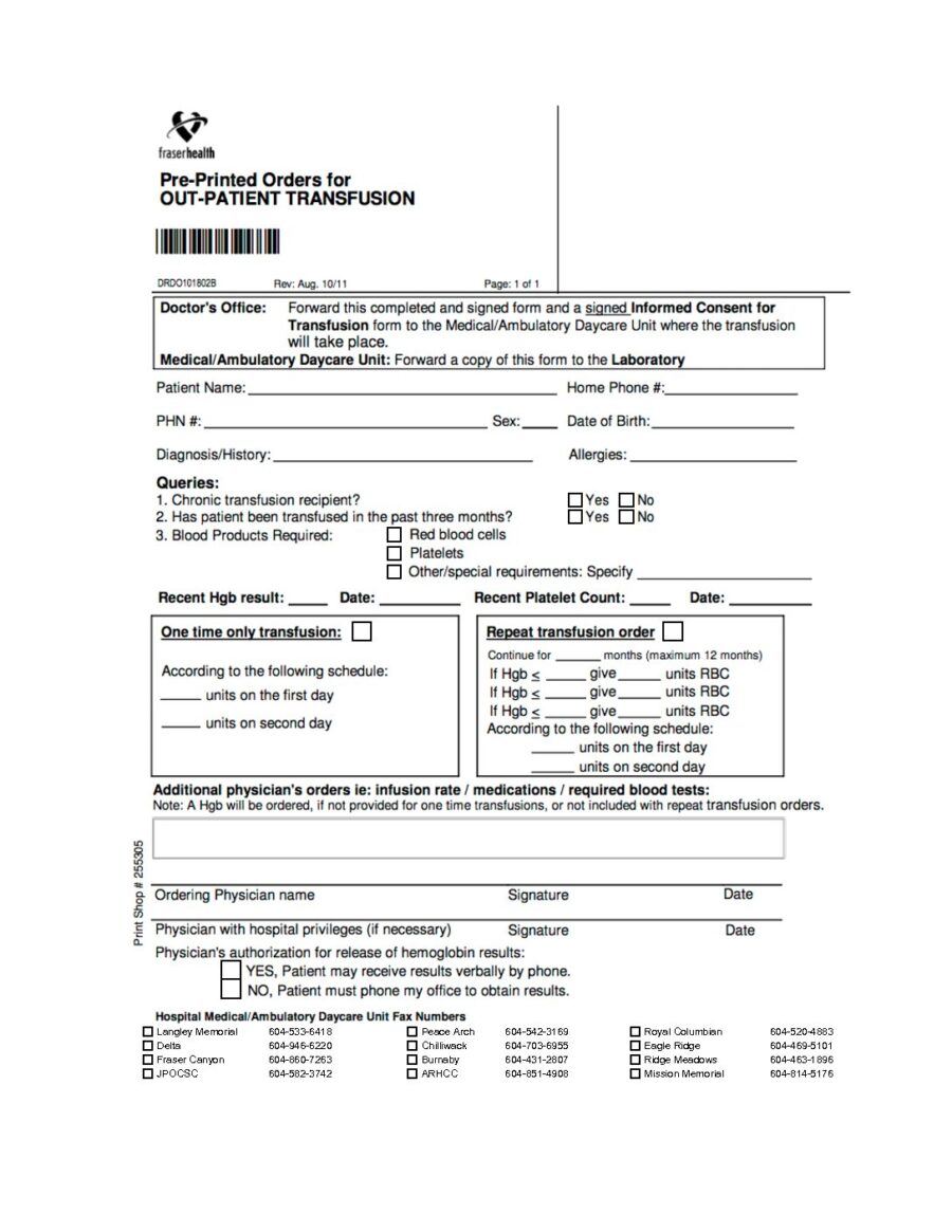 FHA Out-Patient Transfusion Request V3_Oct9_2017