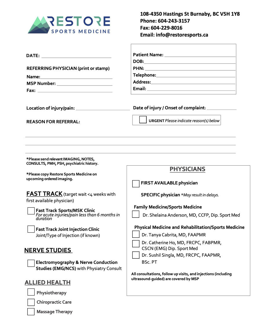 Restore Sports Medicine