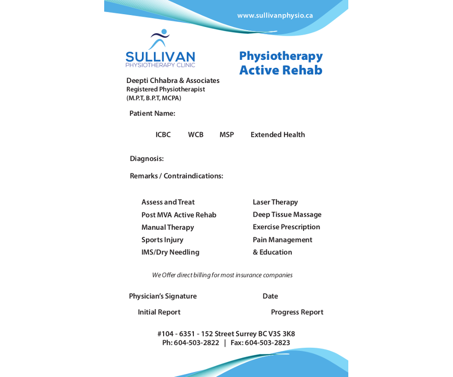 Sullivan Physiotherapy 2018