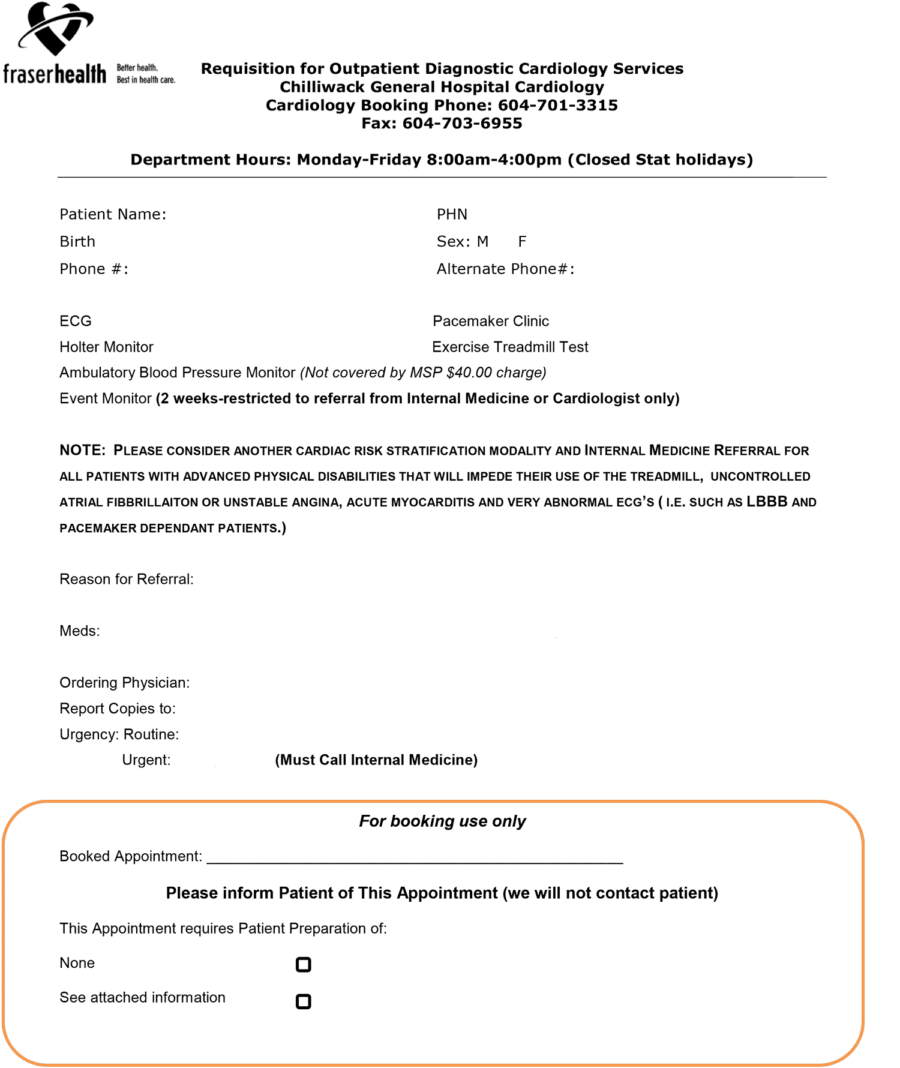 CGH-Outpatient-Requisition-for-Cardiology-DX-Services-2019 - World EMR