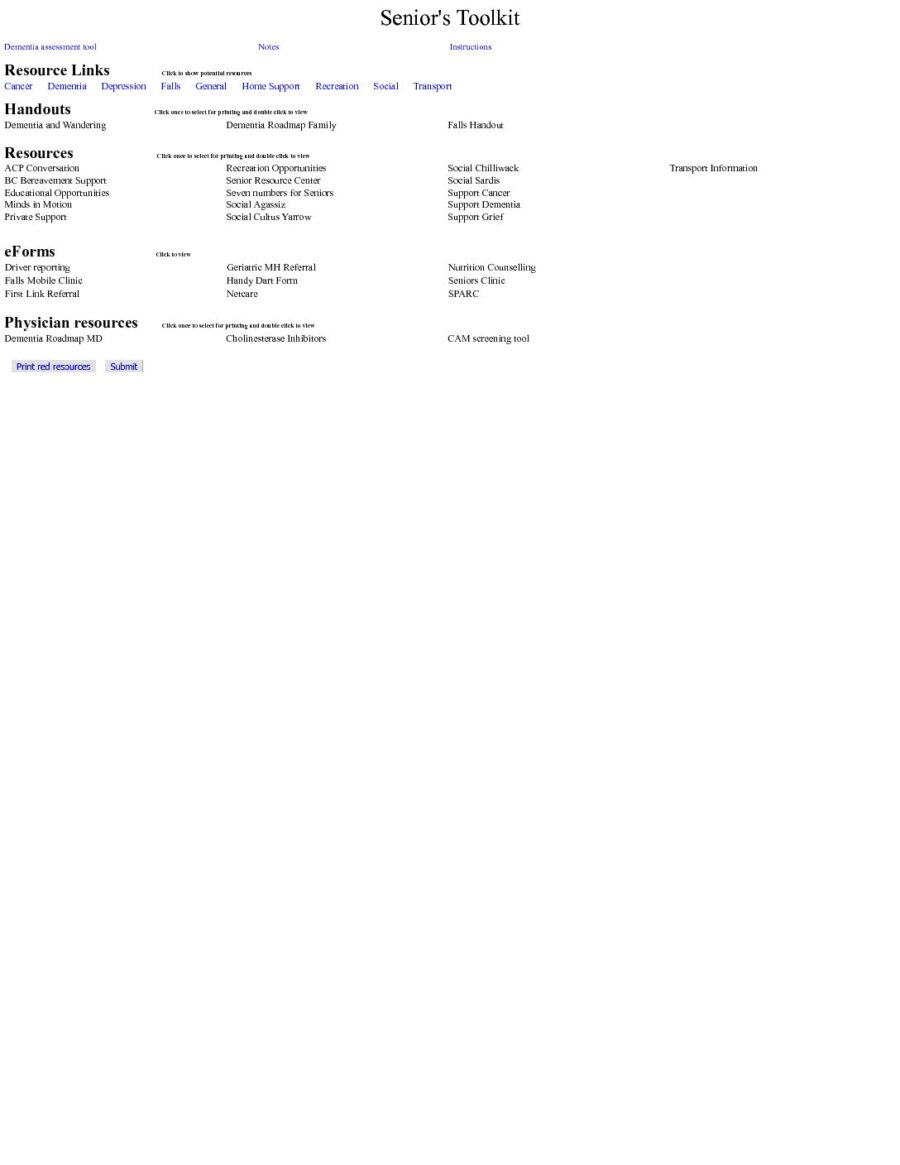 Senior Care Toolkit 2019