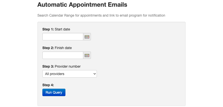 Automatic Appointment Emails 2020